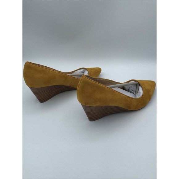 Sole Society Baked Yellow Wedge Heel Size 6M - Picture 11 of 12